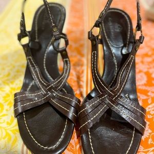 Cole Haan beautiful leather brown sandals